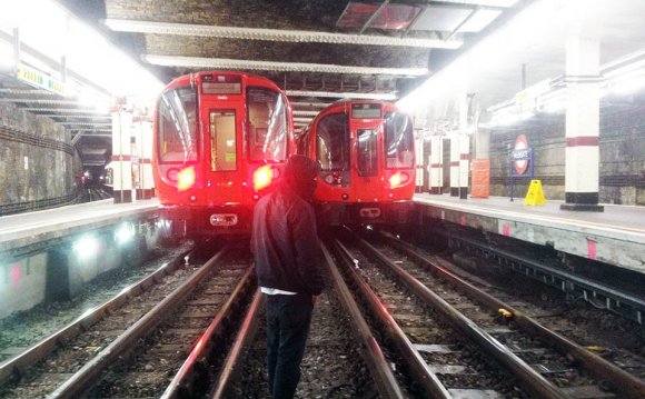 Train subway london uk