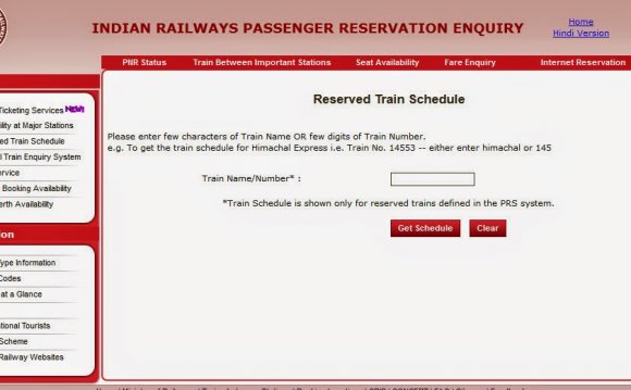 Indian railway time table