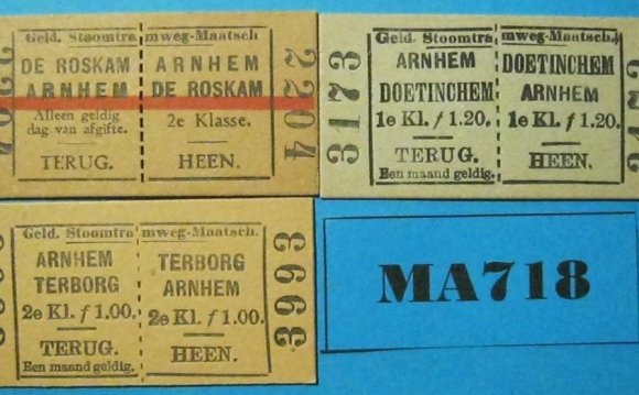 Netherlands Tram Tickets x 3