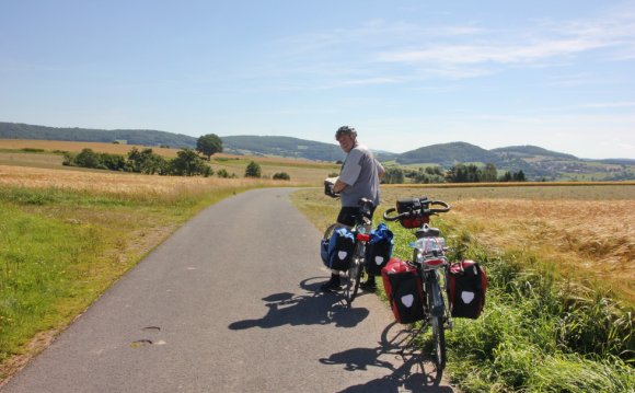 Our bikes, fully loaded