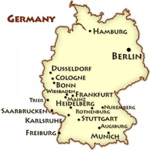 germany driving distances map