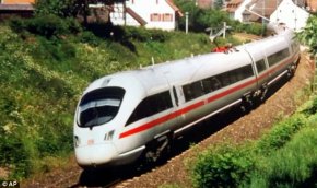 The Intercity Express Train, one of Germany's most modern superfast trains, which will be expanding across the continent