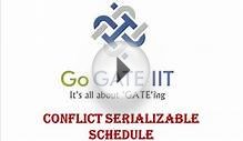 DBMS : Conflict Serializable Schedules