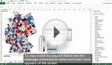 Excel Map Germany (Maps-for-Excel.com) - Choropleth Map