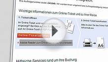 Ihr Online-Ticket der Deutschen Bahn auf bahn.de
