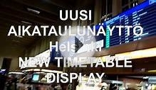 New timetable display | Helsinki railway station