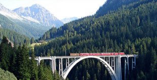 Scenic train Bernina Express