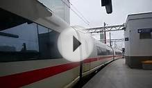Departure of ICE train from Brussels MIDI