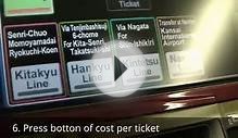 How to buy train tickets in Osaka