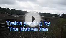 Trains passing by the Station INN (Cresson PA)